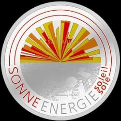 20 gram Silver Coin - Switzerland Solar Energy Luminescent Proof 2022 20 gram Silver Coin - Switzerland Solar Energy Proof 2022 - 1