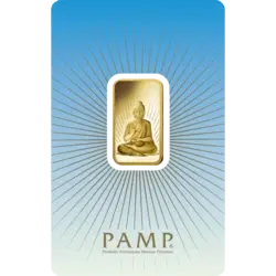 Purchase gold, 10 gram Fine Gold Buddha - PAMP Swiss - Pack Front Invest in 10 gram Fine Gold Buddha - PAMP Swiss - Pack Front