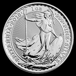 1 oz Silver Coin - Britannia BU 2018 1 oz Silver Coin - Britannia BU 2018