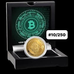 1 once Pièce d’Or - 2025 Bitcoin - certificat num. 10 1 once Pièce d’Or - 2025 Bitcoin - certificat num. 10