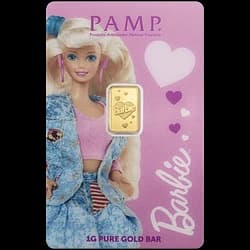 1 gram Gold Bar - Barbie Valentine's Day 1 gram Gold Bar - Barbie Valentine's Day - 1
