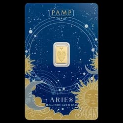 0.5 gram Gold Bar - Zodiac Aries 0.5 gram Gold Bar - Zodiac Aries - 1