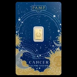 0.5 gram Gold Bar - Zodiac Cancer 0.5 gram Gold Bar - Zodiac Cancer - 1