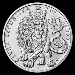 1 ounce Silver Coin - Czech Lion 2026 1 ounce Silver Coin - Czech Lion 2026 - 1