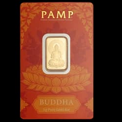 5 gram Gold Bar - Buddha with Lotus 5 gram Gold Bar - Buddha with Lotus - 1