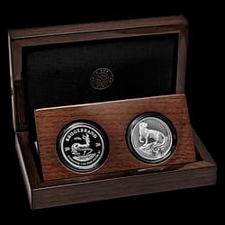 2 Coin Silver Set - Krugerrand and Leopard Proof 2026 2 Coin Silver Set - Krugerrand and Leopard Proof 2026 - 1