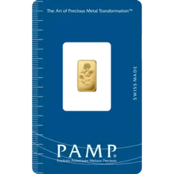 Achat d'or, 1 gram d'or pur Rosa - PAMP Suisse - Pack Front investir dans 1 gram d'or pur Rosa - PAMP Suisse - Pack Front