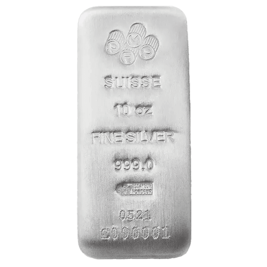 Lingots d’argent 10 onces