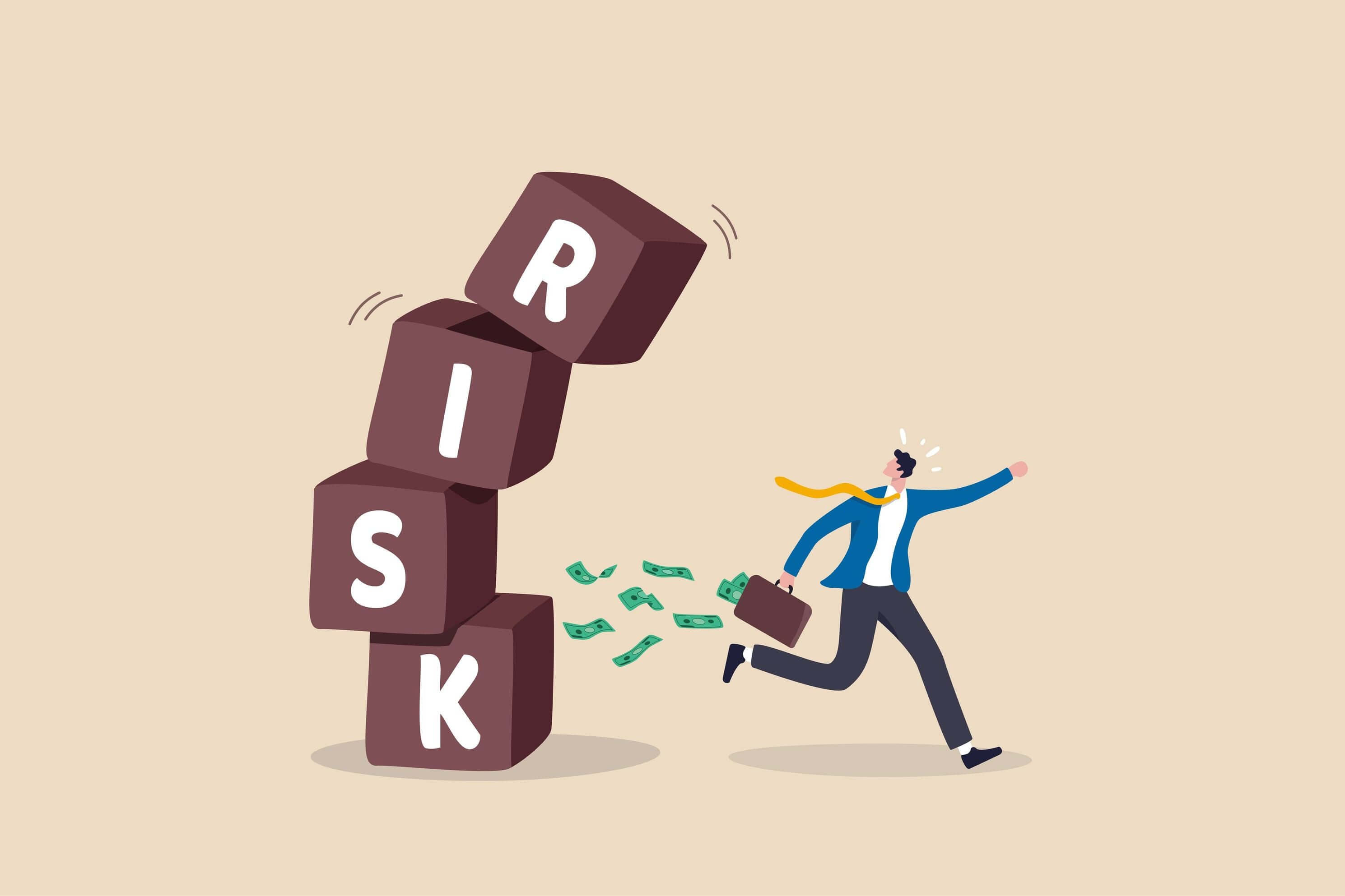 A man trying to mitigate his investment portolio risk A man trying to mitigate his investment portolio risk