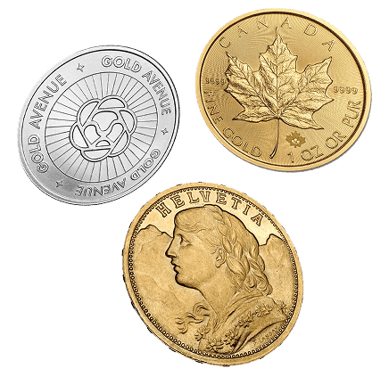flying gold and silver coins