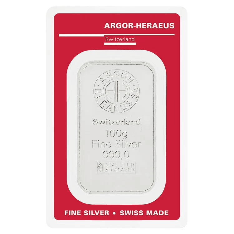Lingots d'Argent Argor-Heraeus